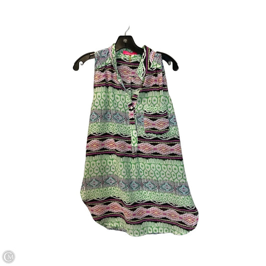 Top Sleeveless By Xtaren In Multi-colored, Size: M