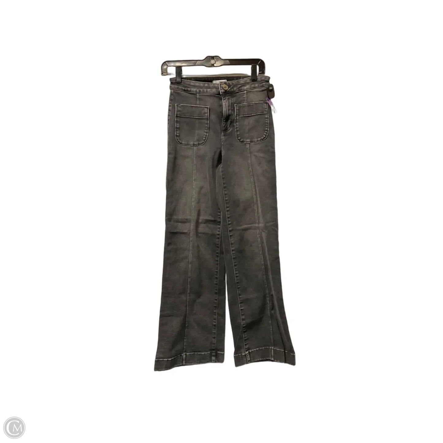 Jeans Wide Leg By Lc Lauren Conrad In Grey Denim, Size: 2