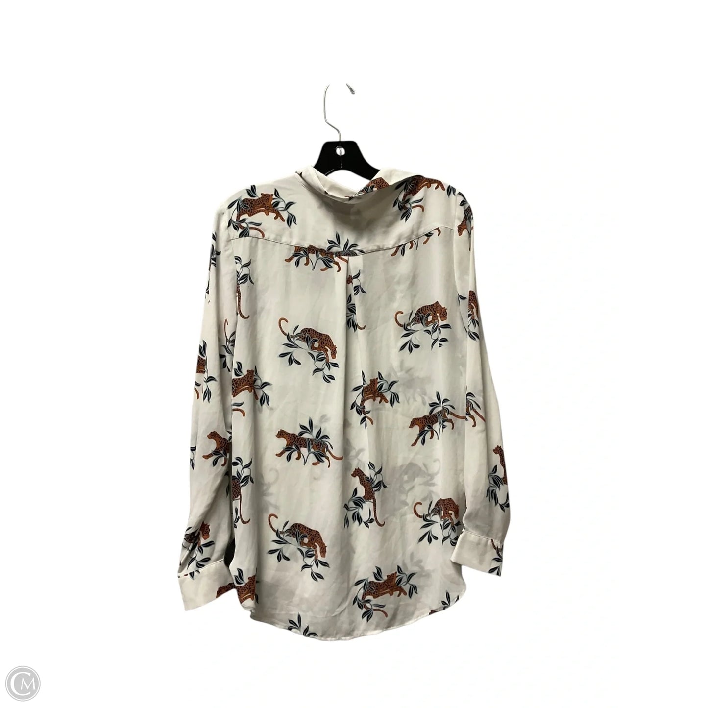 Top Long Sleeve Basic By Ann Taylor In White, Size: S