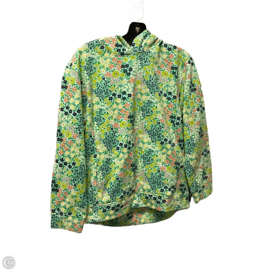 Sweatshirt Hoodie By Bcg In Floral Print, Size: Xl