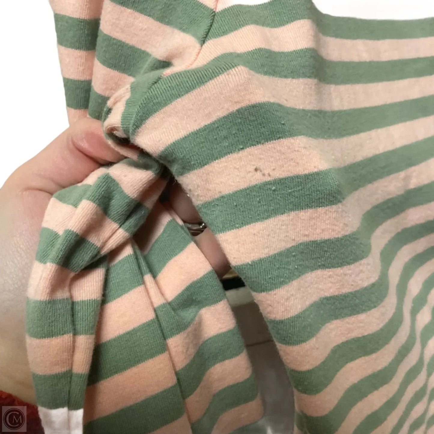 Tunic Long Sleeve By Matilda Jane In Green & Pink, Size: M