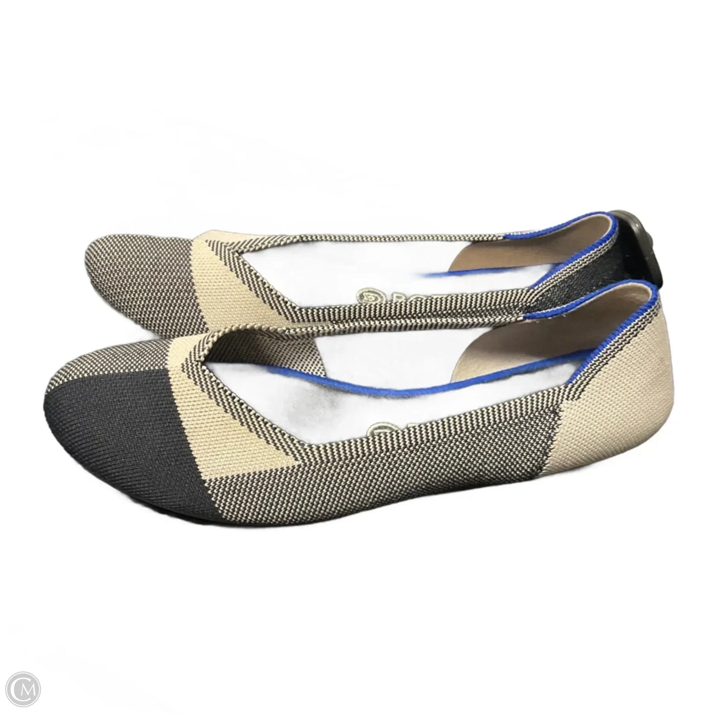 Shoes Flats By Rothys In Black & Cream, Size: 9.5