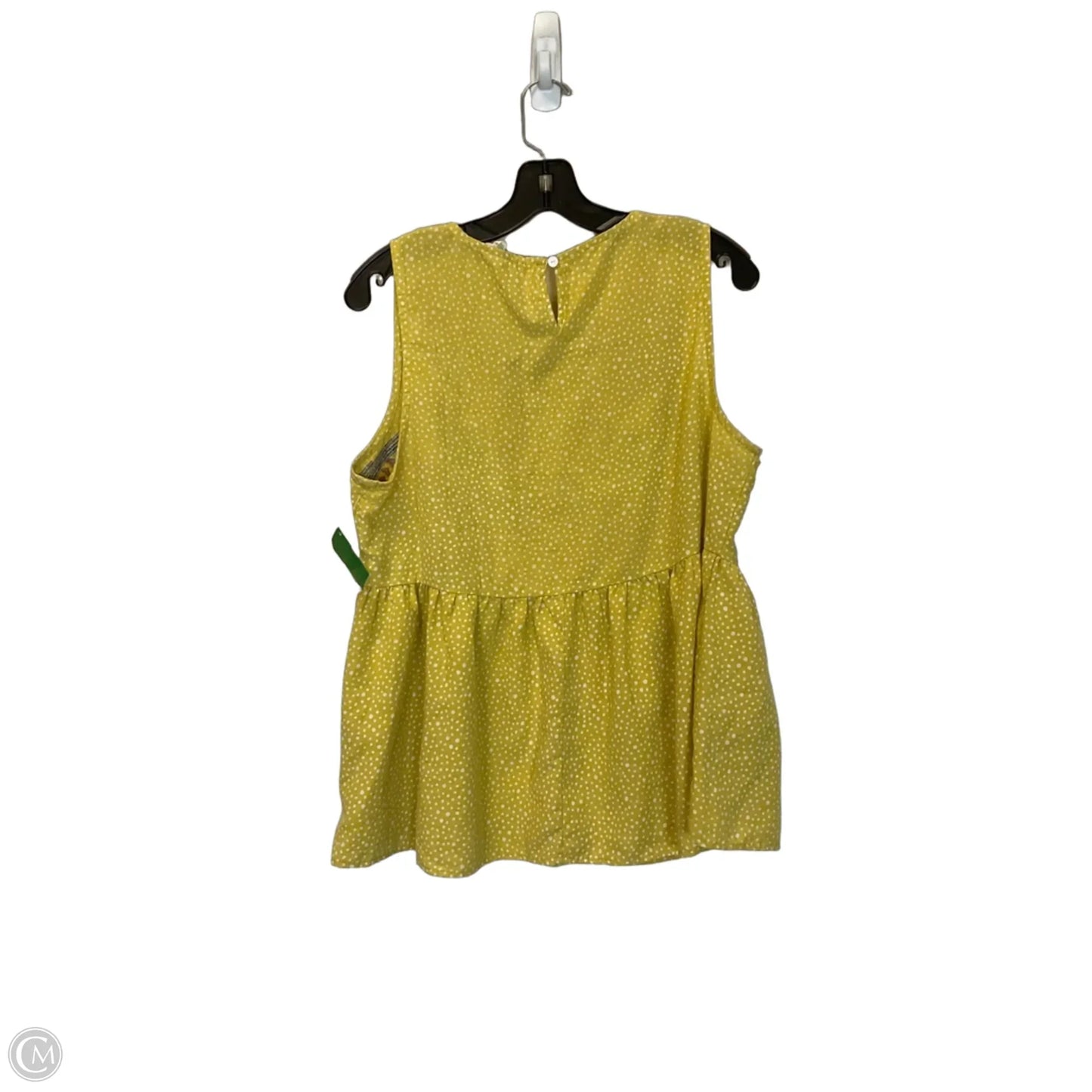 Top Sleeveless By Entro In Yellow, Size: M