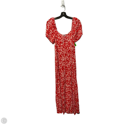 Dress Casual Midi By Clothes Mentor In Red, Size: M