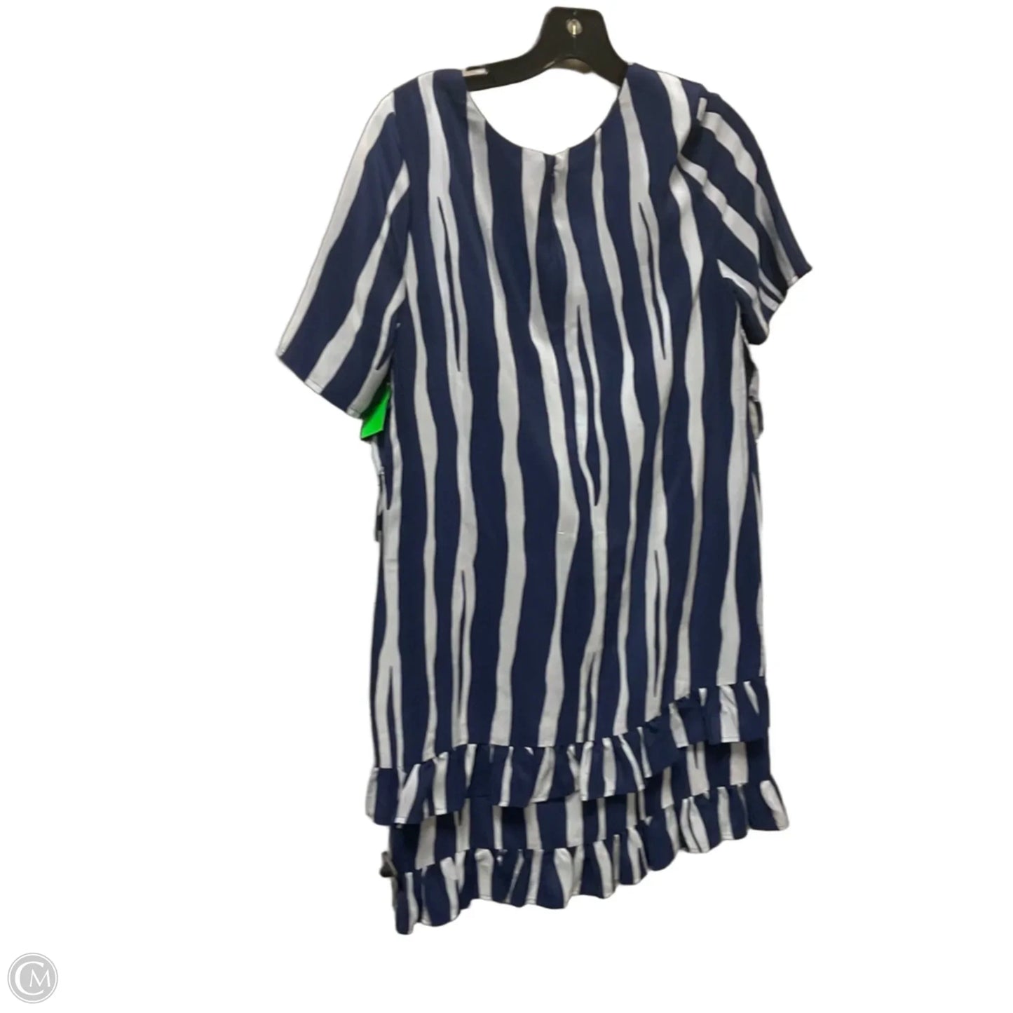 Dress Casual Short By Marie Oliver In Blue & White, Size: Xs