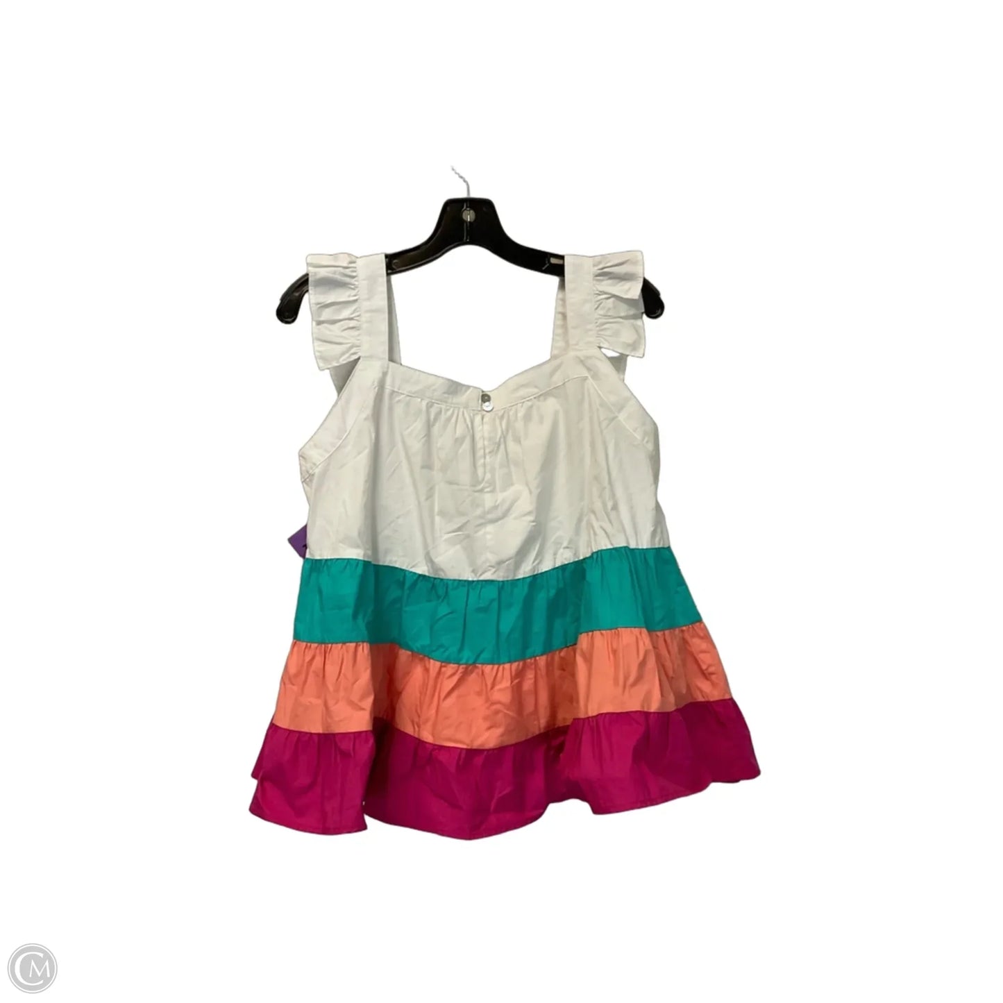 Top Sleeveless By Thml In Blue & Orange, Size: M