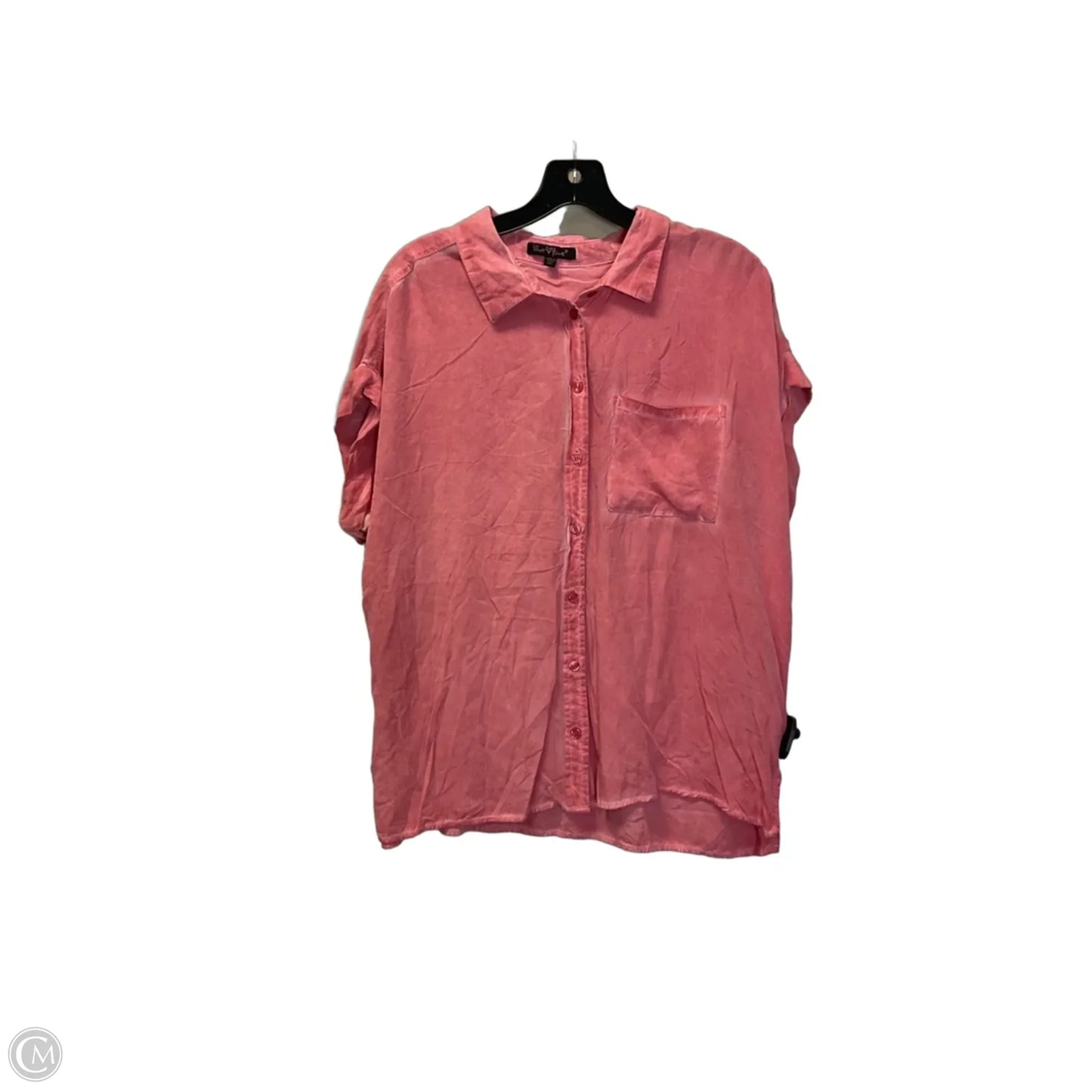 Top Short Sleeve By Velvet Heart In Pink, Size: Xl