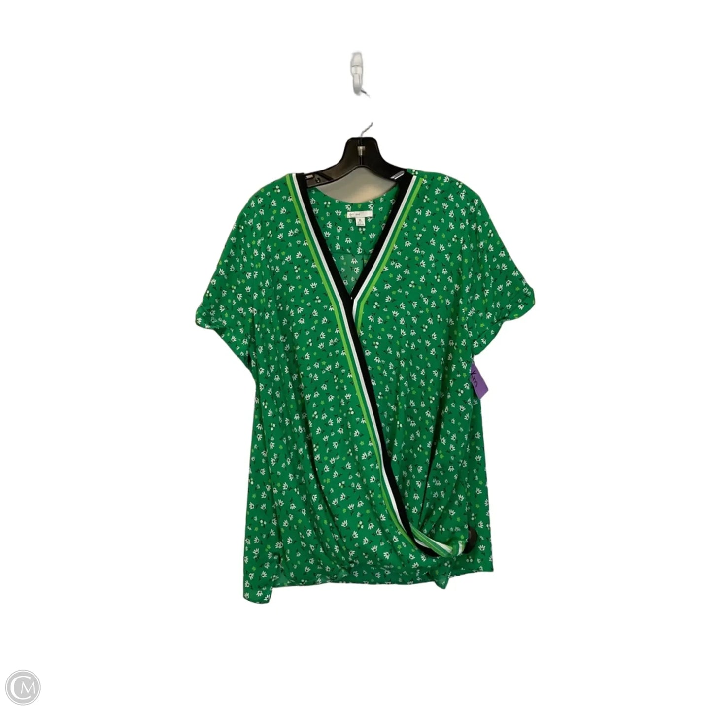 Top Short Sleeve By C Est. 1946 In Green, Size: Xl