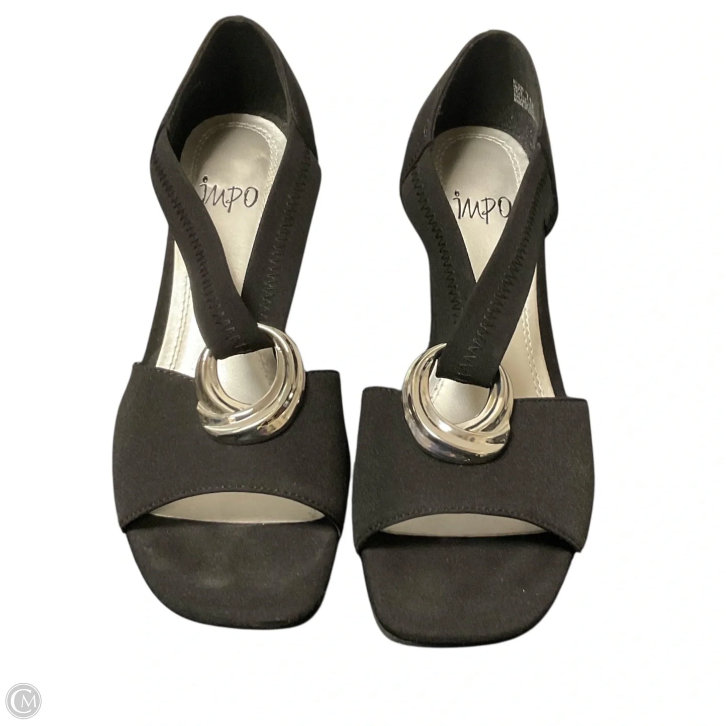 Sandals Heels Wedge By Impo In Black, Size: 7