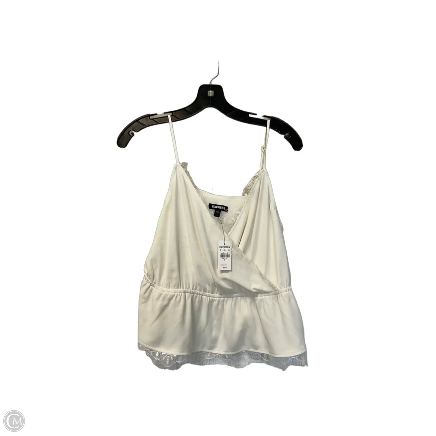 Top Sleeveless By Express In Cream, Size: S