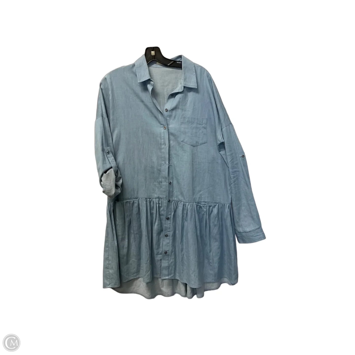 Dress Casual Short By Clothes Mentor In Blue, Size: M