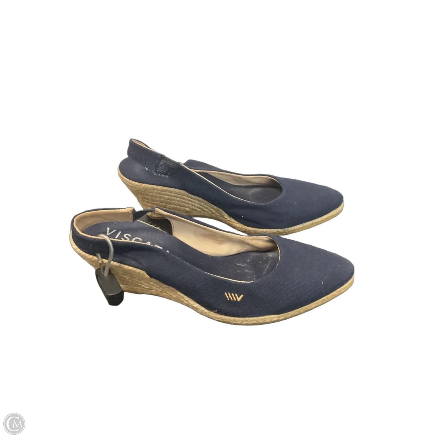 Shoes Heels Wedge By Cmc In Navy, Size: 8.5