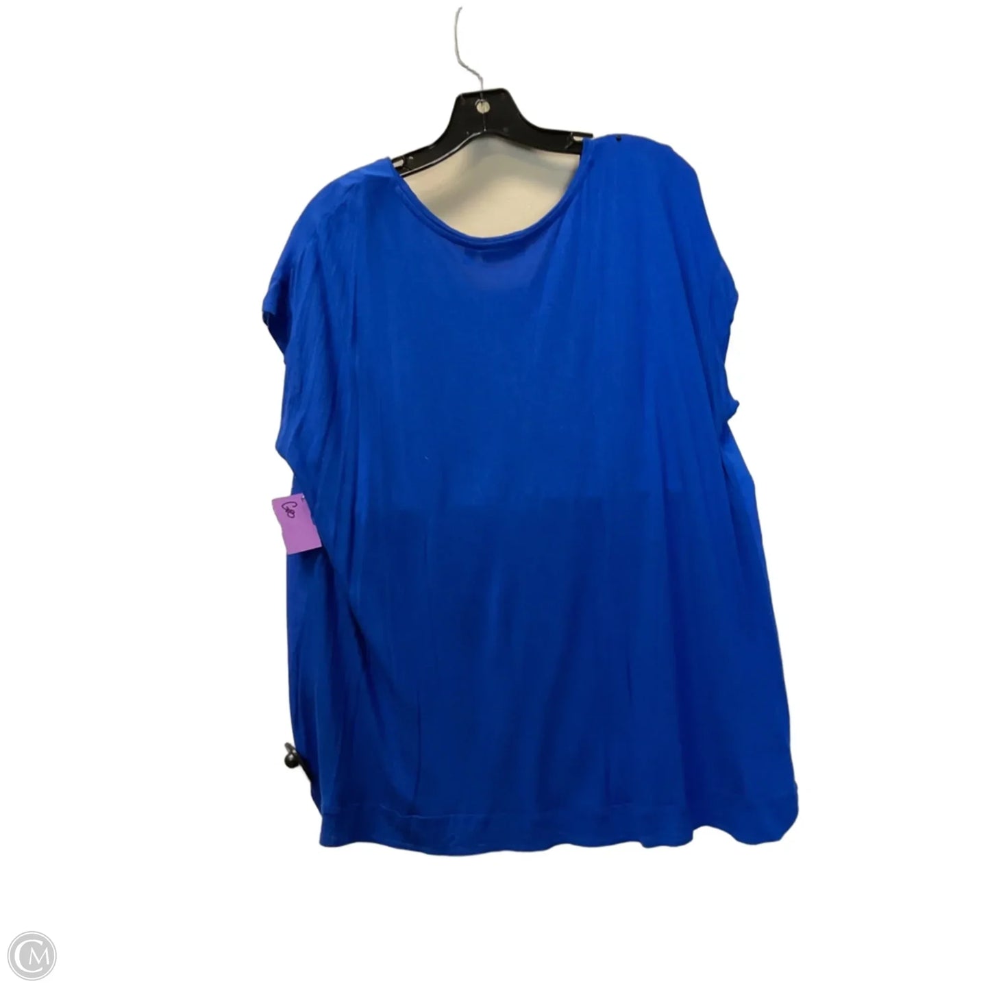 Top Short Sleeve By Apt 9 In Blue, Size: Xl