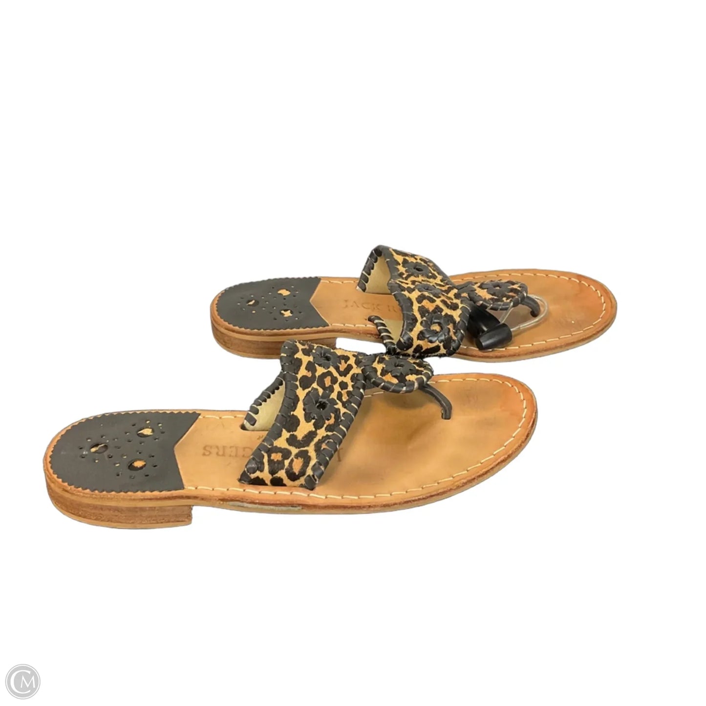 Sandals Flip Flops By Jack Rogers In Animal Print, Size: 7.5