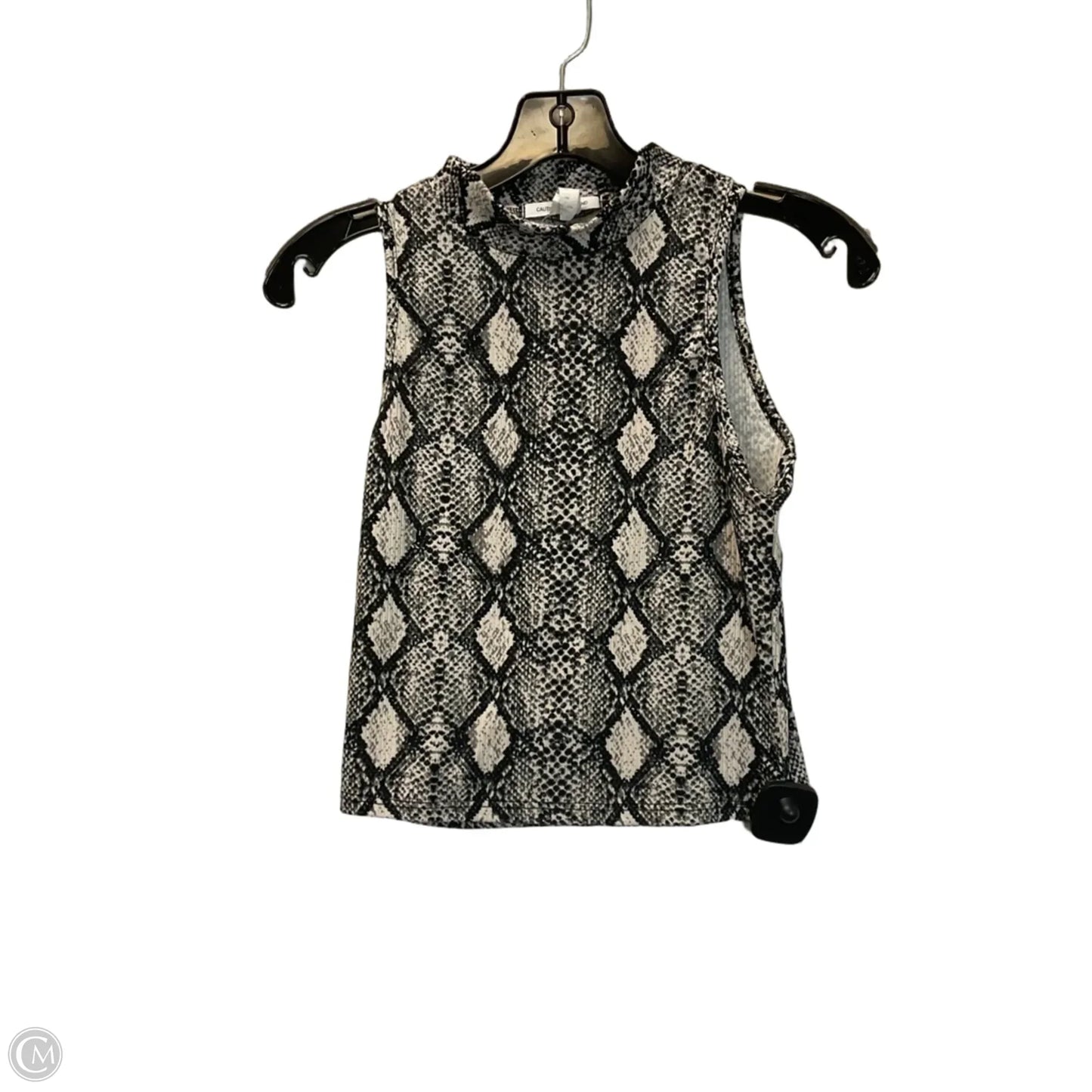 Top Sleeveless By Caution To The Wind In Animal Print, Size: S