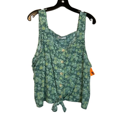 Top Sleeveless By Sonoma In Green, Size: Xl
