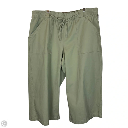 Pants Wide Leg By Ava & Viv In Green, Size: 2x