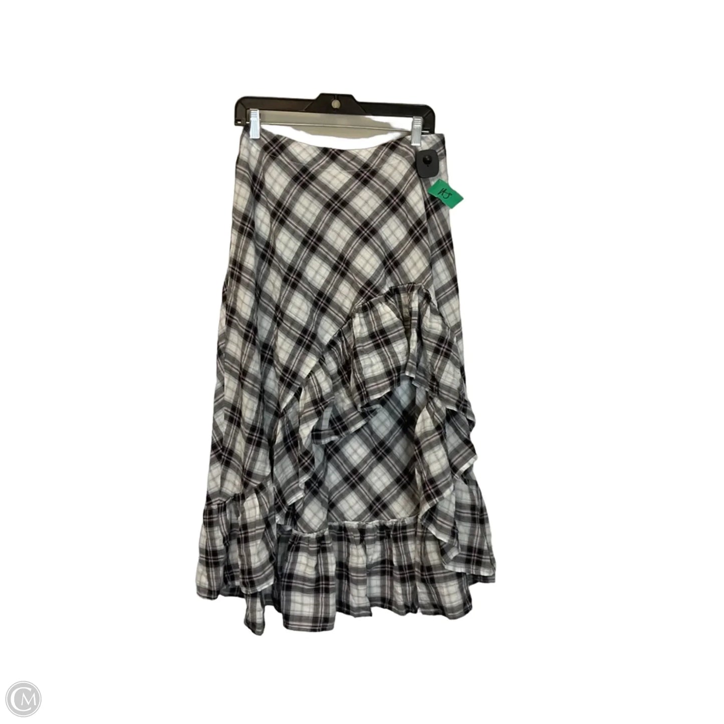 Skirt Maxi By Happily Grey In Black & White, Size: L