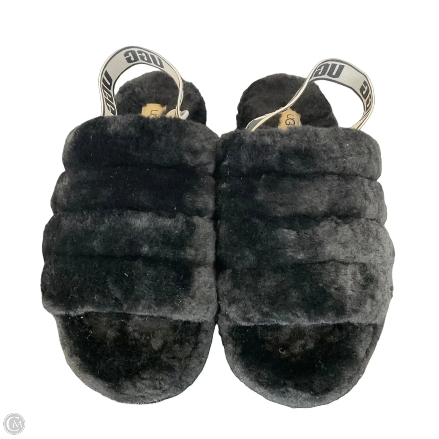 Slippers Designer By Ugg In Black, Size: 10