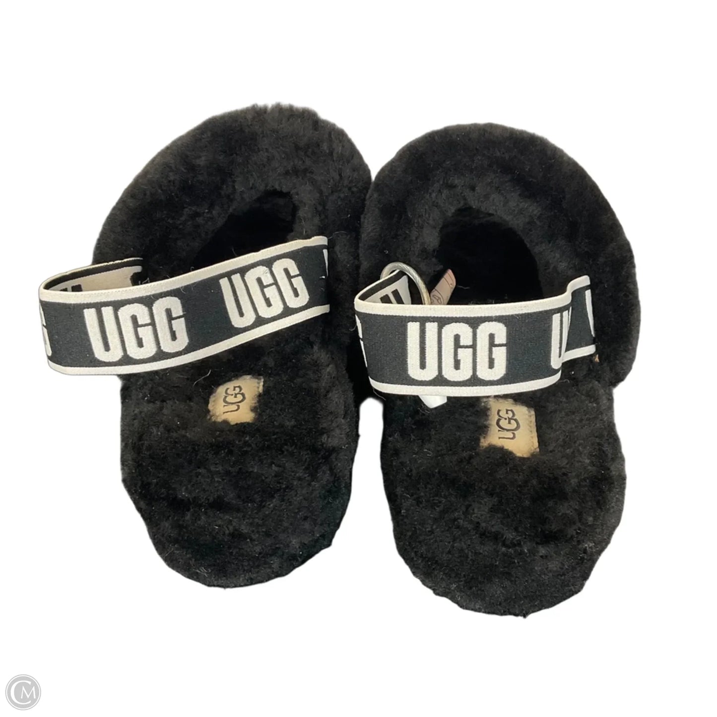 Slippers Designer By Ugg In Black, Size: 10