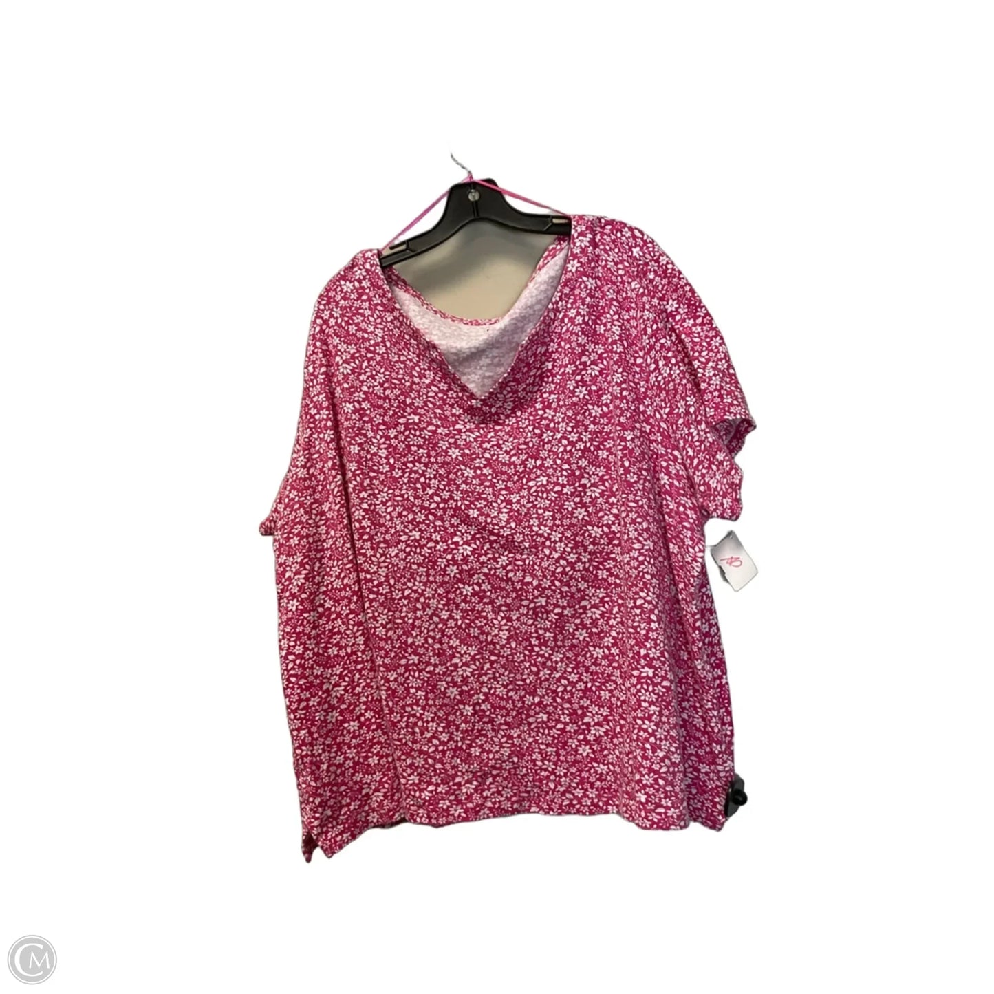 Top Short Sleeve By Kim Rogers In Pink, Size: 3x