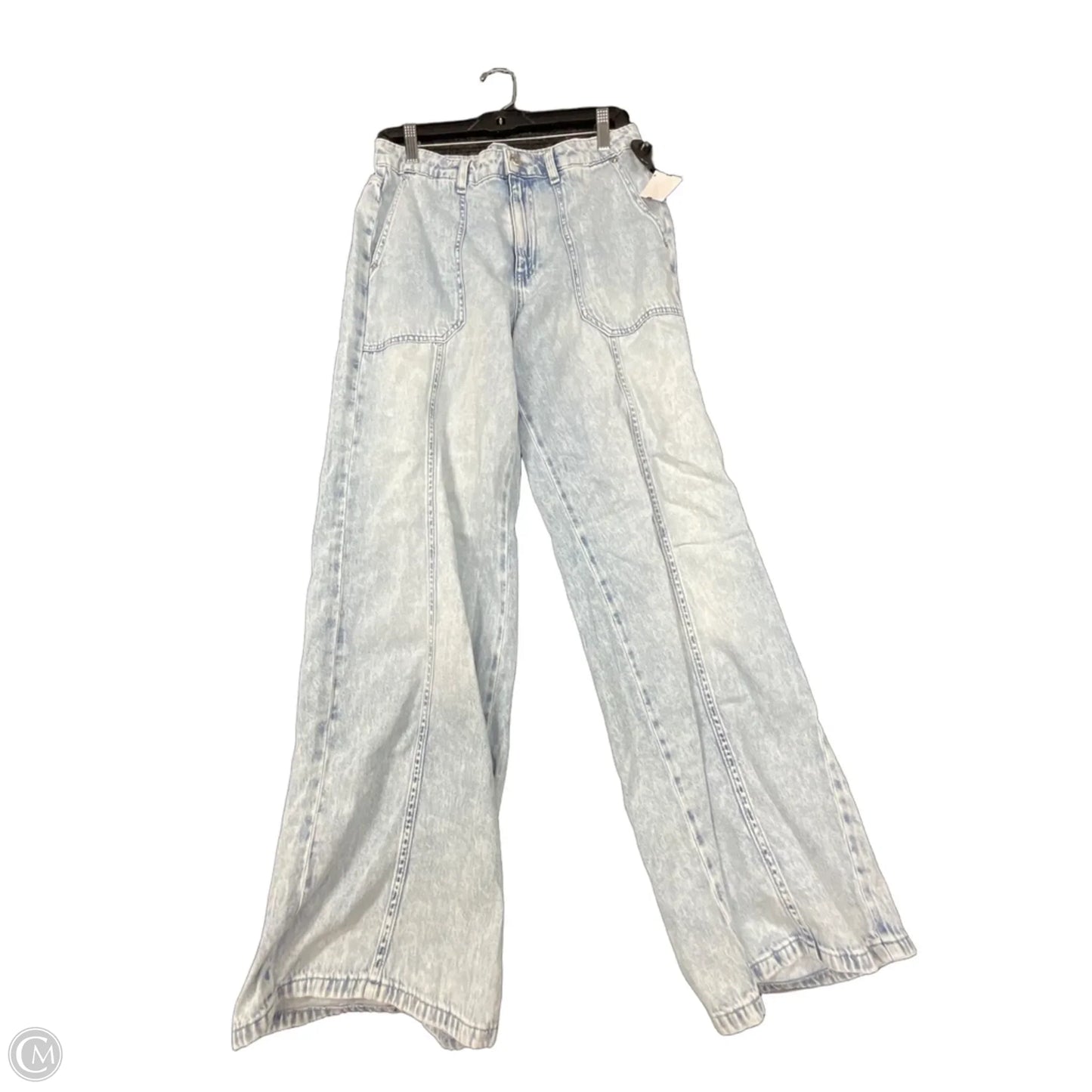 Jeans Wide Leg By Michael By Michael Kors In Blue Denim, Size: 4