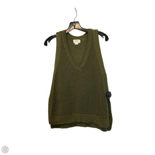Top Sleeveless By Maeve In Green, Size: S