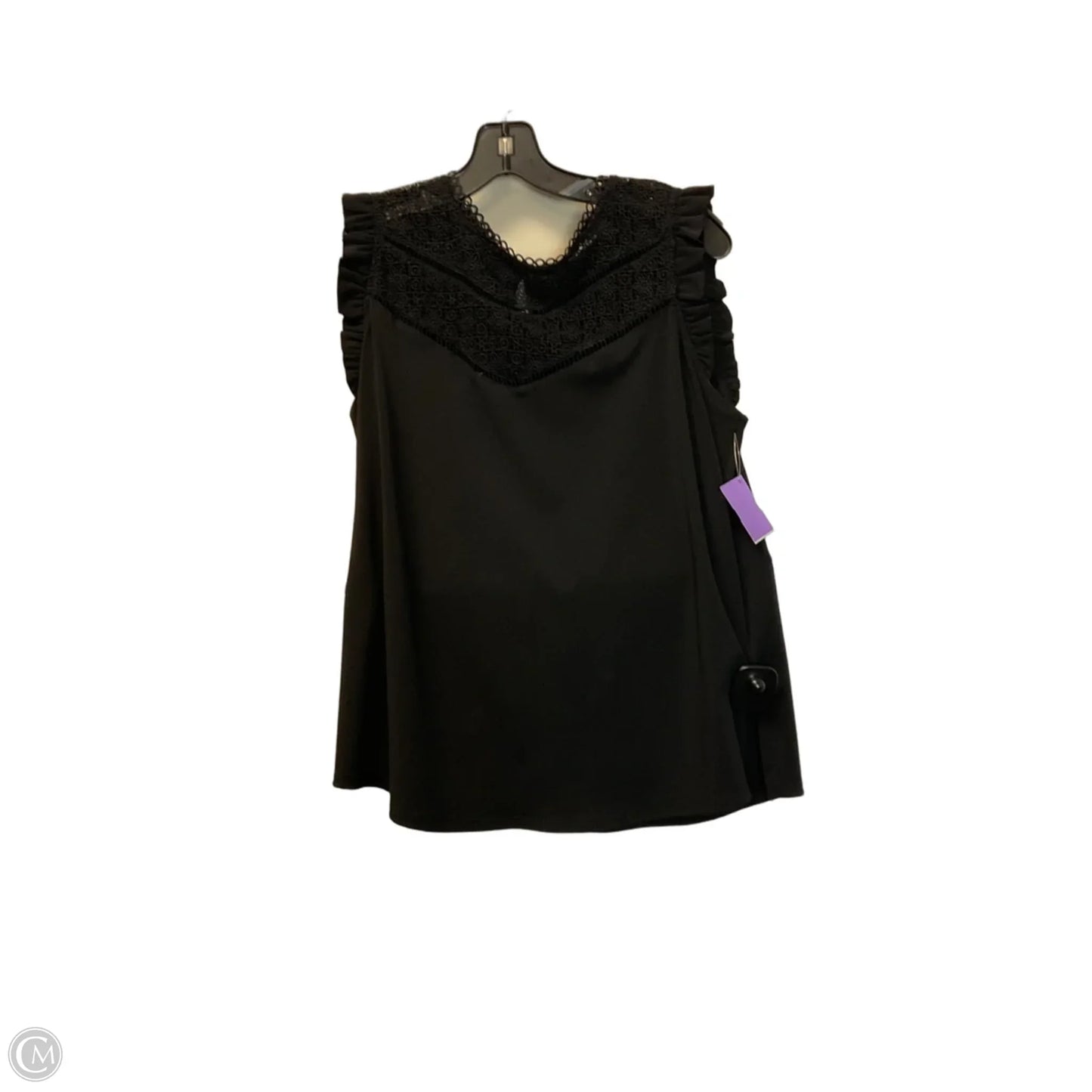 Top Sleeveless Basic By Adrianna Papell In Black, Size: S