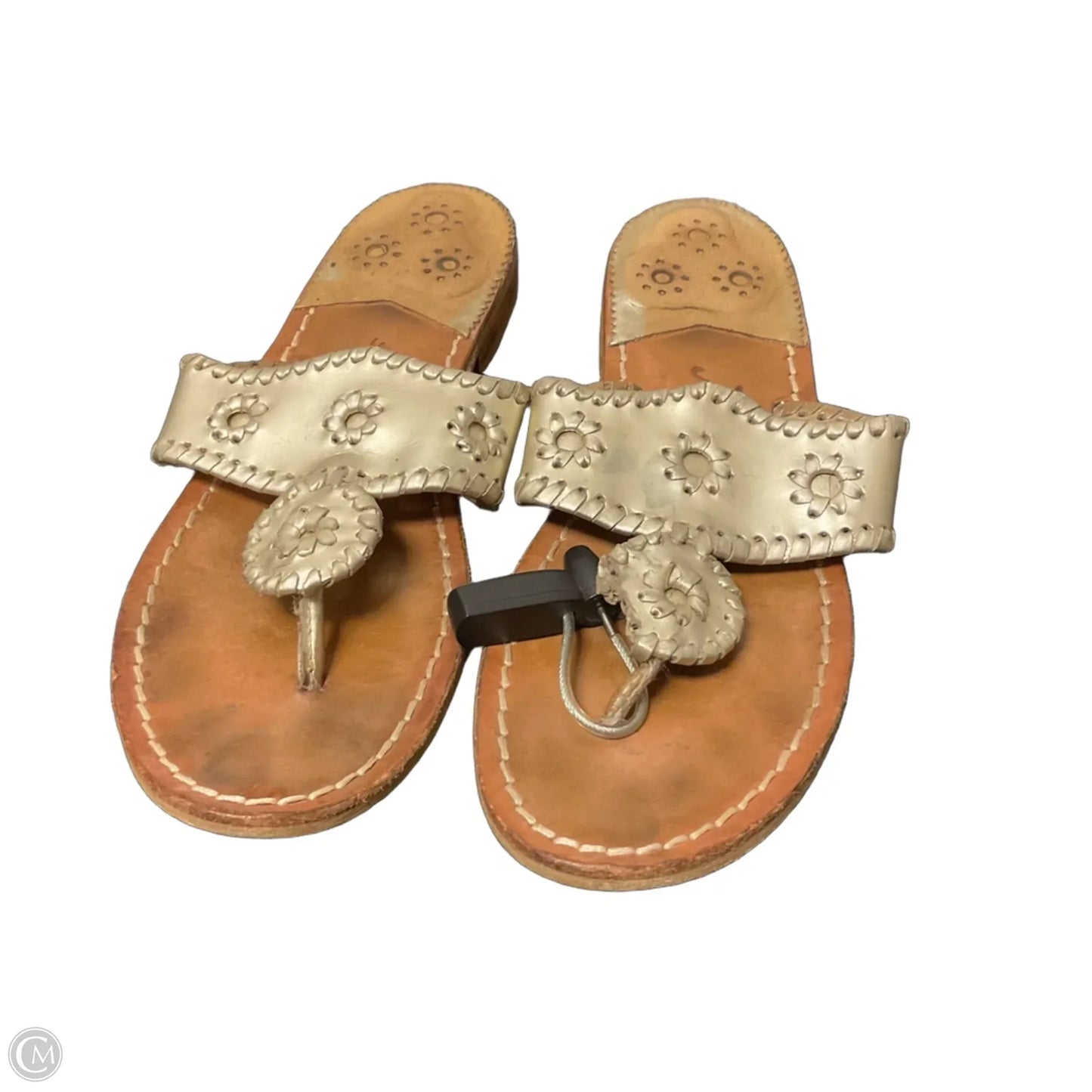 Sandals Flats By Jack Rogers In Gold, Size: 7