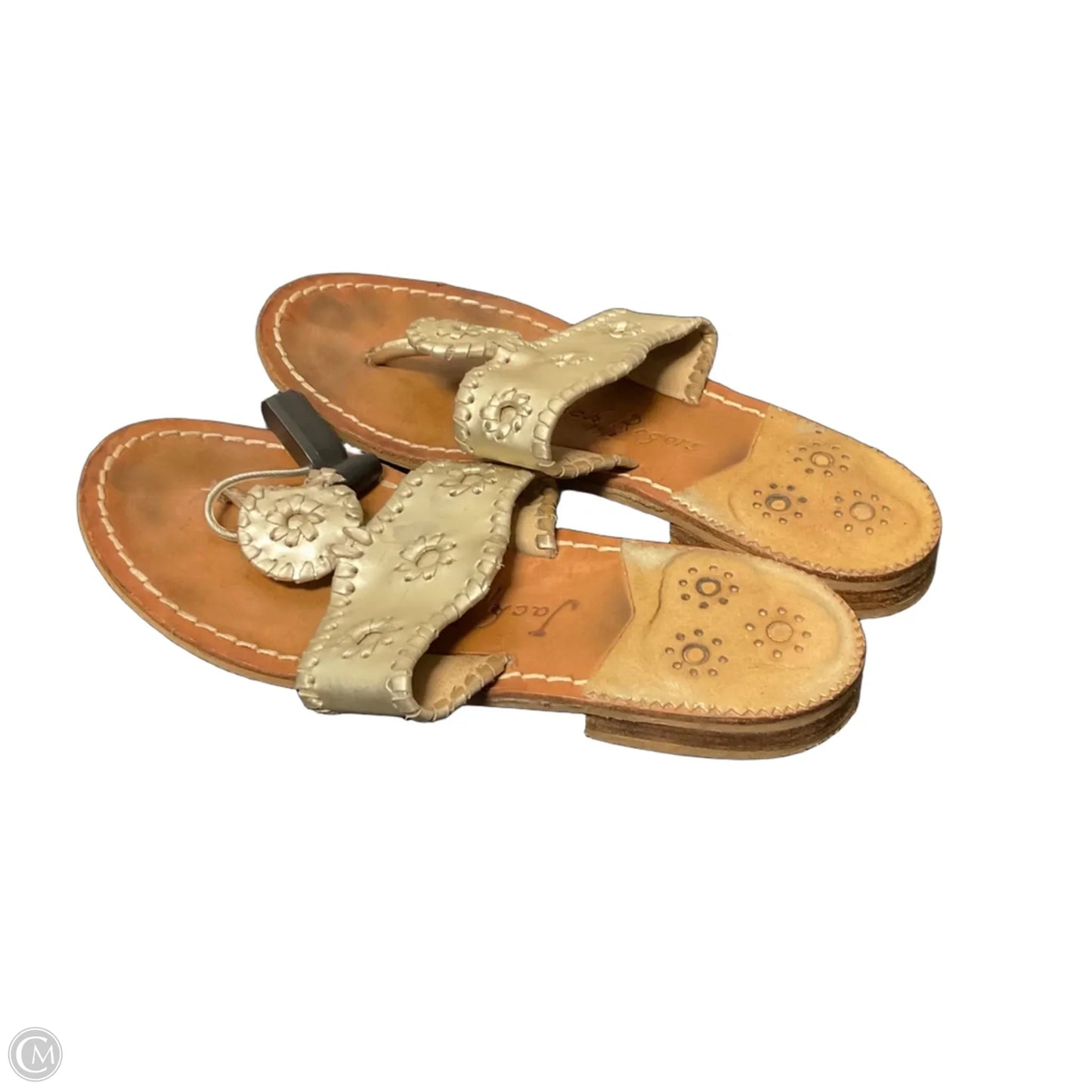 Sandals Flats By Jack Rogers In Gold, Size: 7