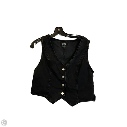 Vest Other By Refuge In Black Denim, Size: Xl