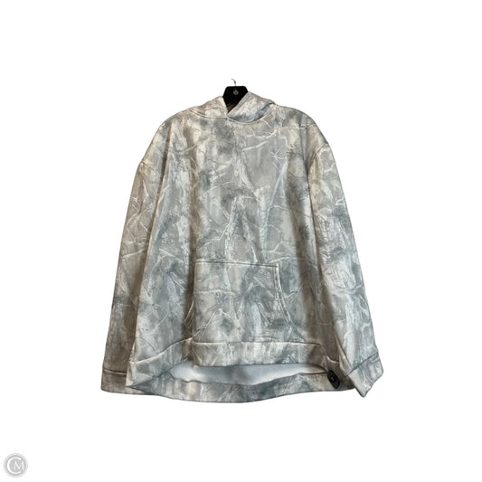 Sweatshirt Hoodie By Clothes Mentor In Grey, Size: 3x