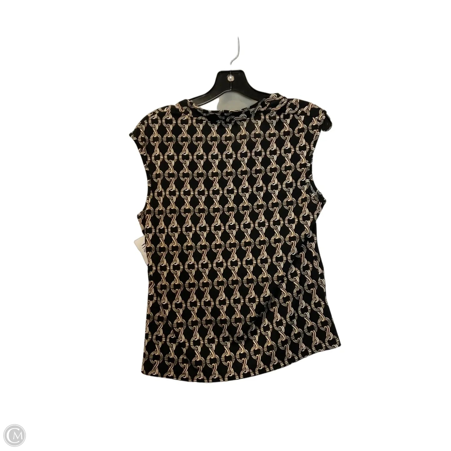 Top Sleeveless By Kasper In Black, Size: M