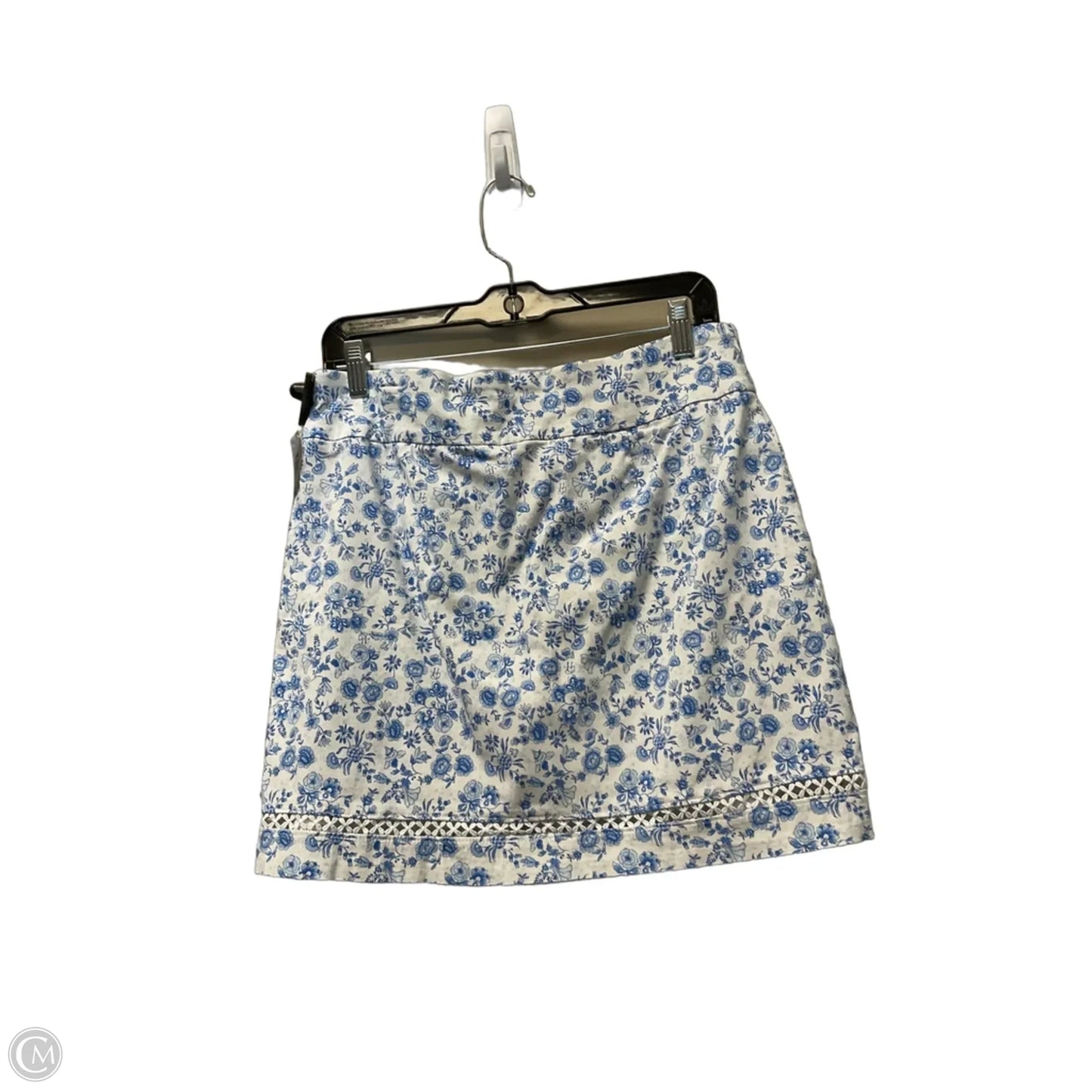 Skort By Crown And Ivy In Blue & White, Size: 10