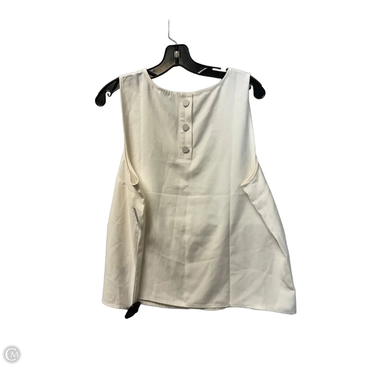 Top Sleeveless By J. Crew In Cream, Size: L
