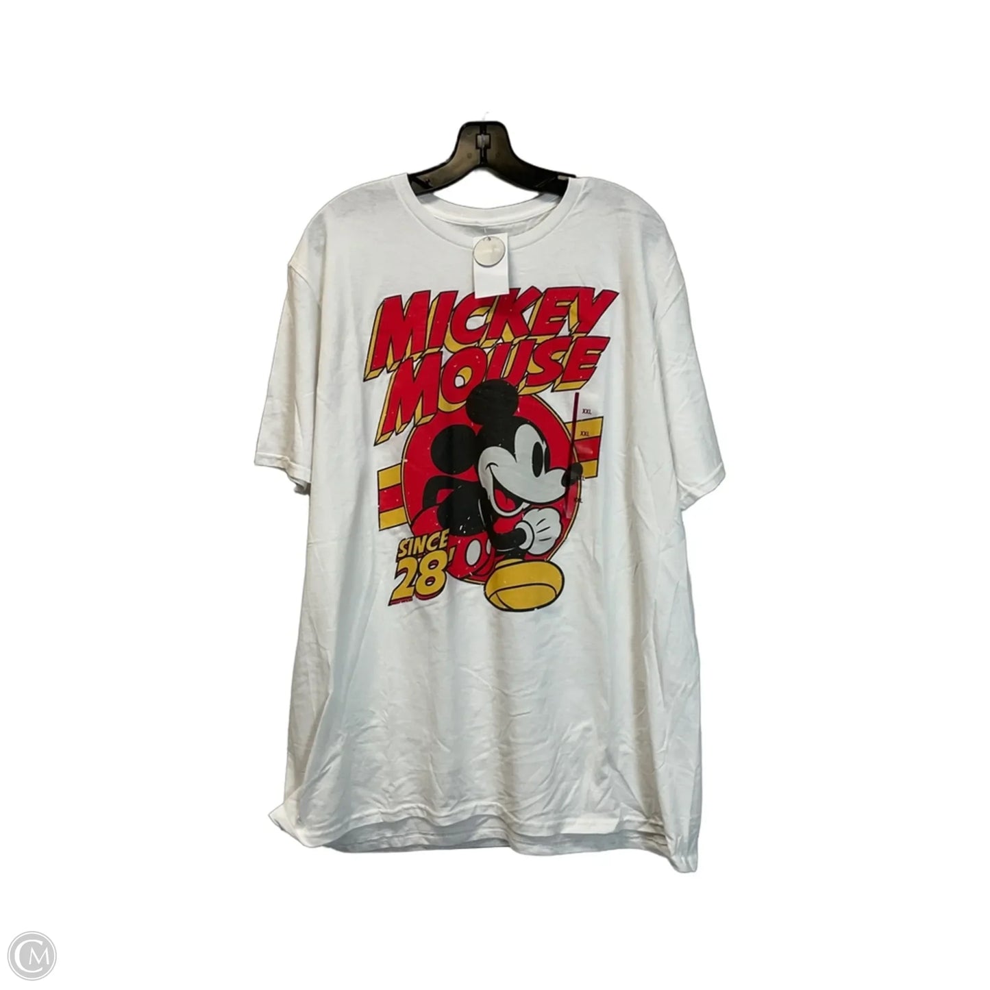 Top Short Sleeve Basic By Disney In White, Size: Xxl