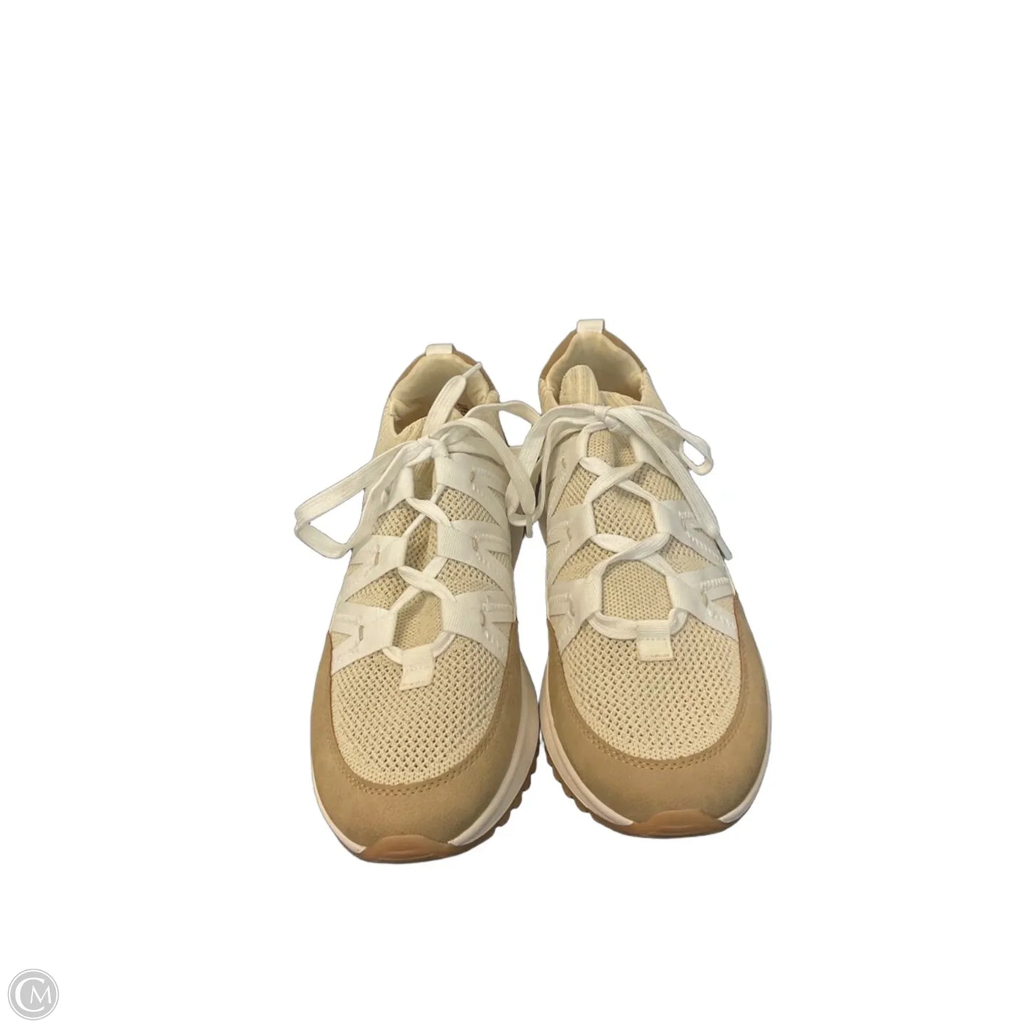Shoes Sneakers By Yellow Box In Cream, Size: 9.5