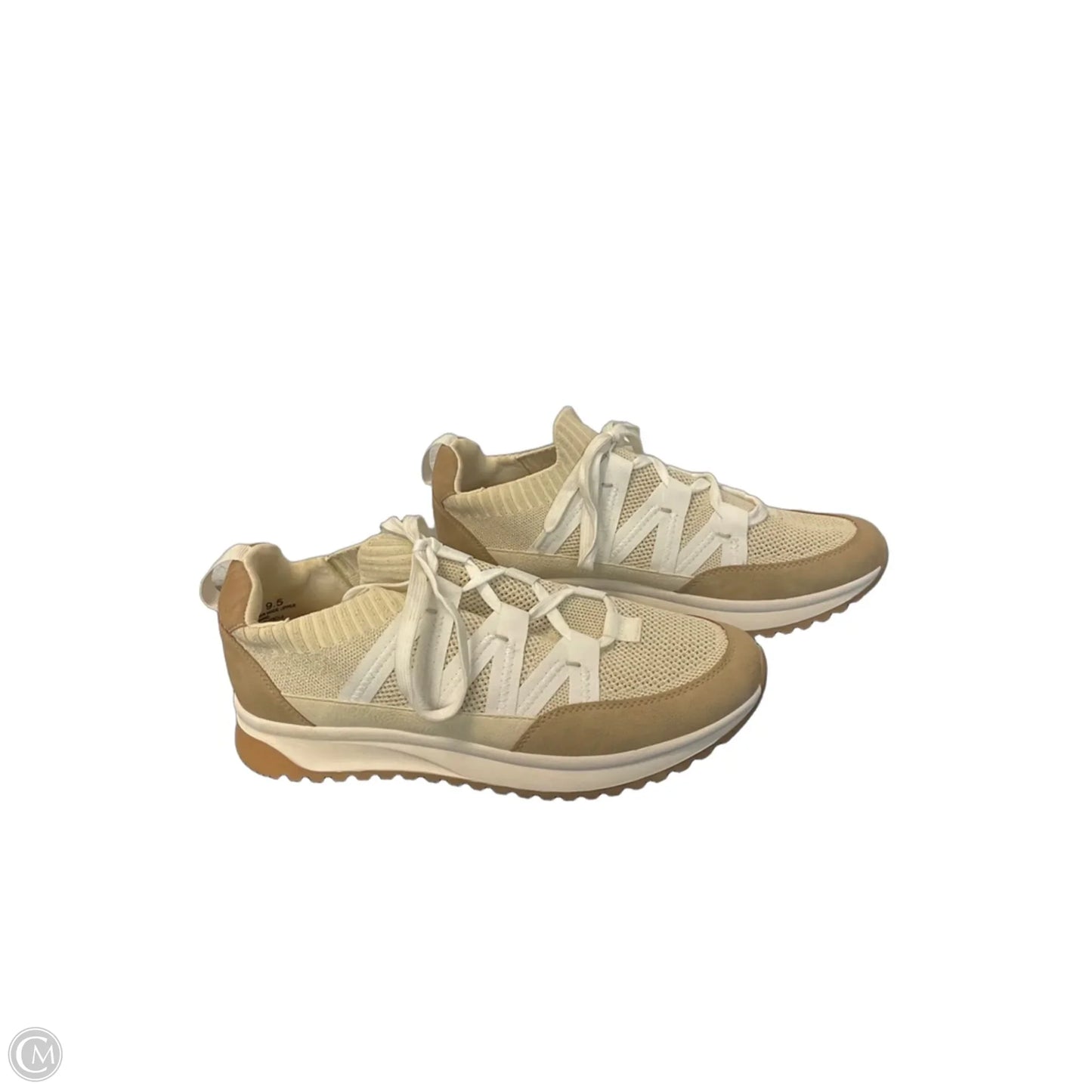 Shoes Sneakers By Yellow Box In Cream, Size: 9.5