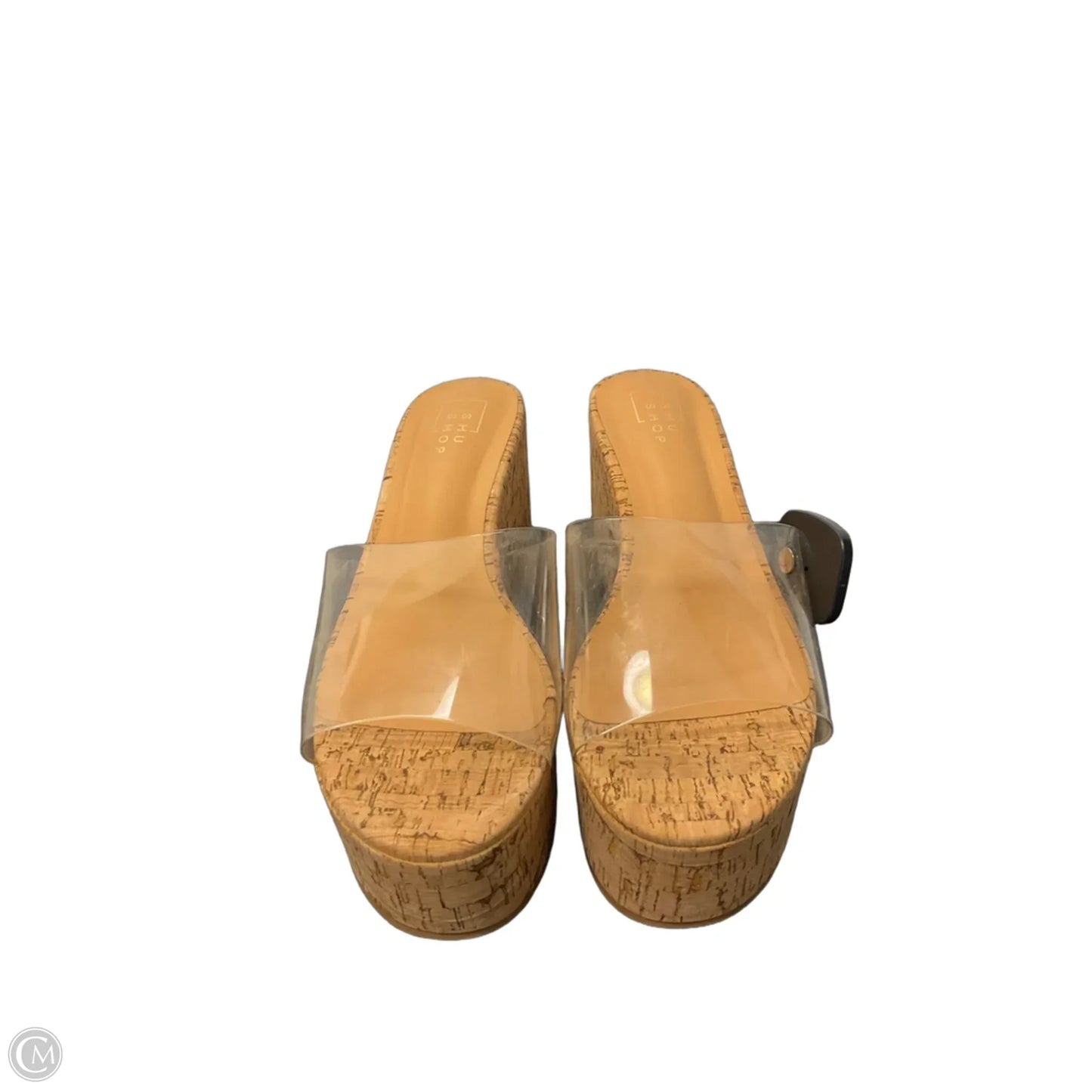 Sandals Heels Block By Shu Shop In Tan, Size: 10