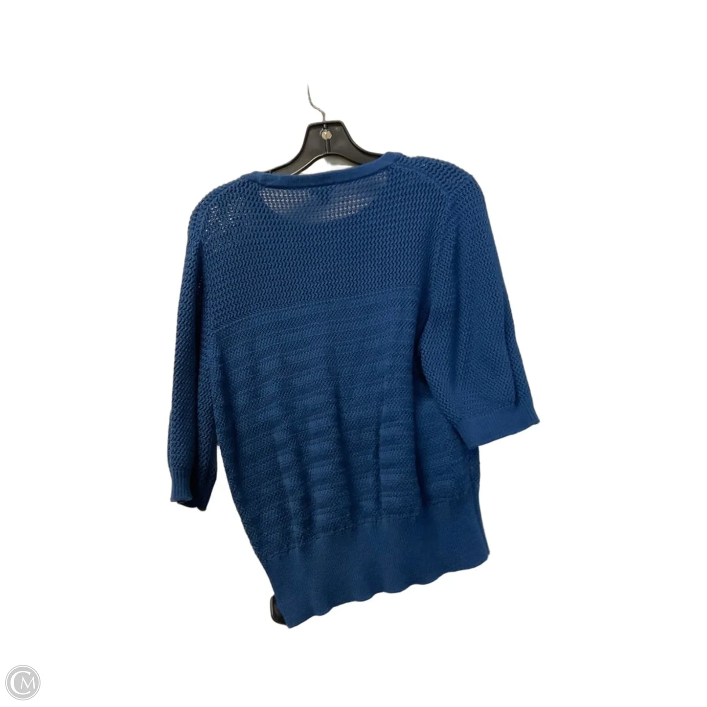Top Short Sleeve By Ann Taylor In Blue, Size: Xl