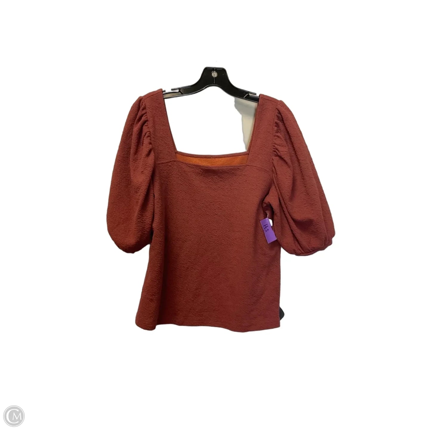 Top Short Sleeve By A New Day In Orange, Size: Xl