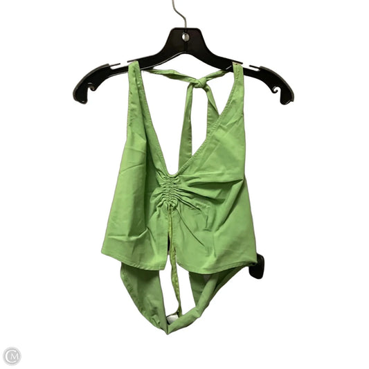 Top Sleeveless By Divided In Green, Size: Xl