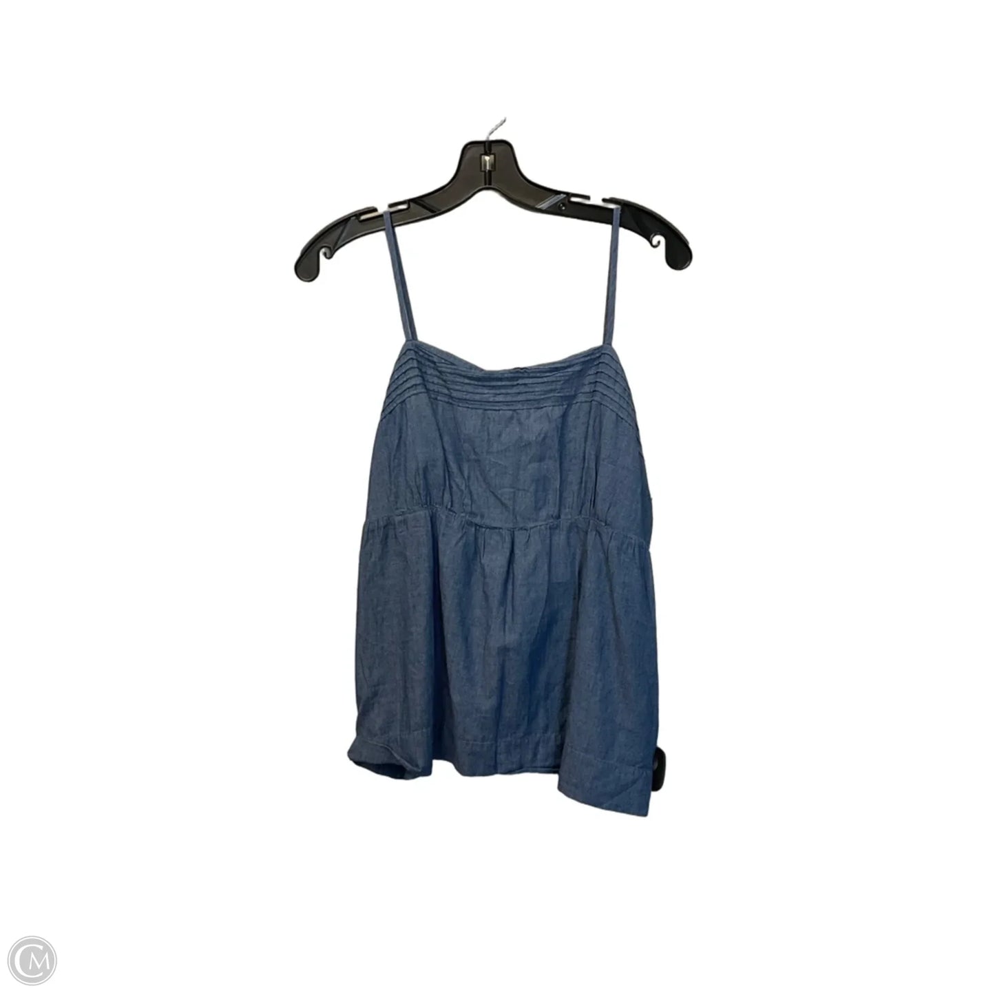 Top Sleeveless By Loft In Blue, Size: M