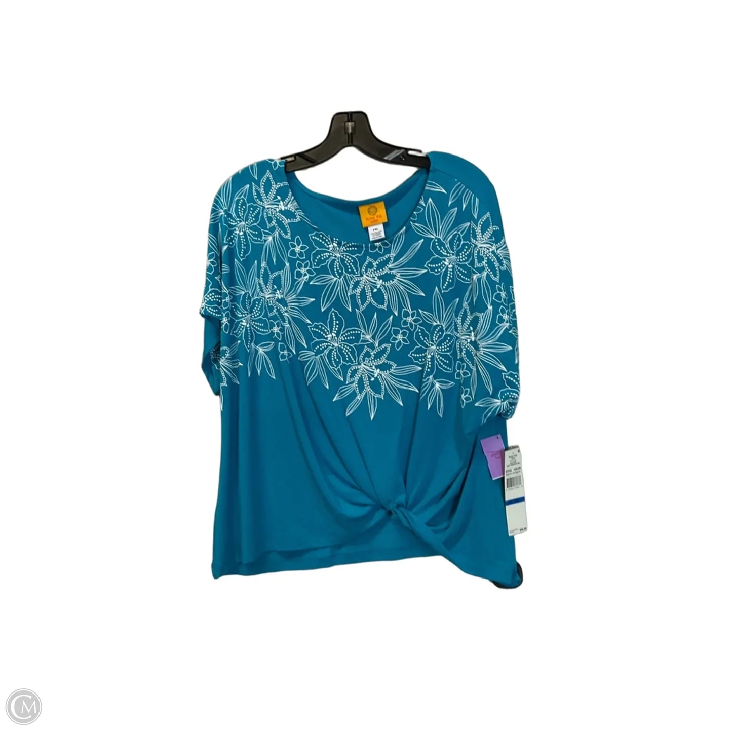 Top Short Sleeve By Ruby Rd In Blue, Size: Xlp