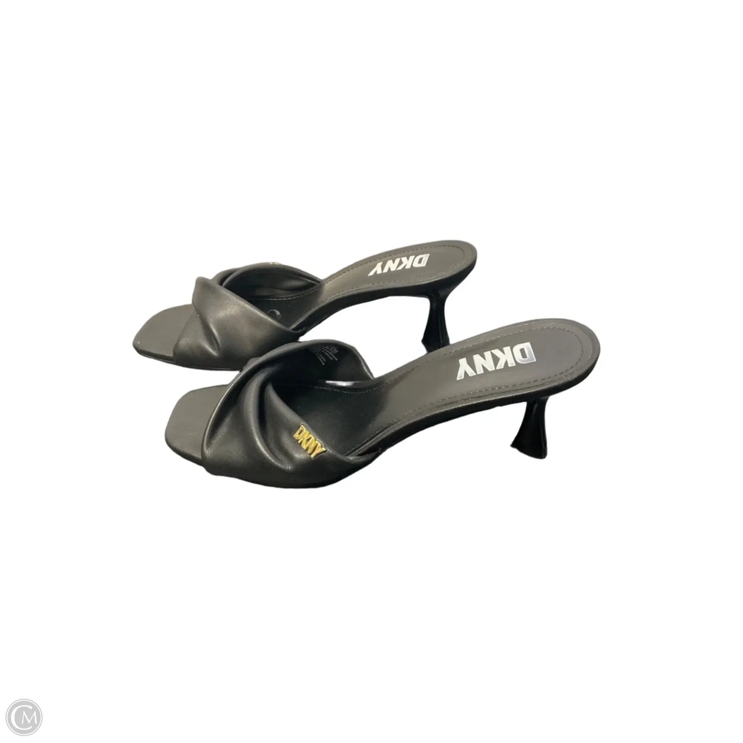 Sandals Heels Kitten By Dkny In Black, Size: 6