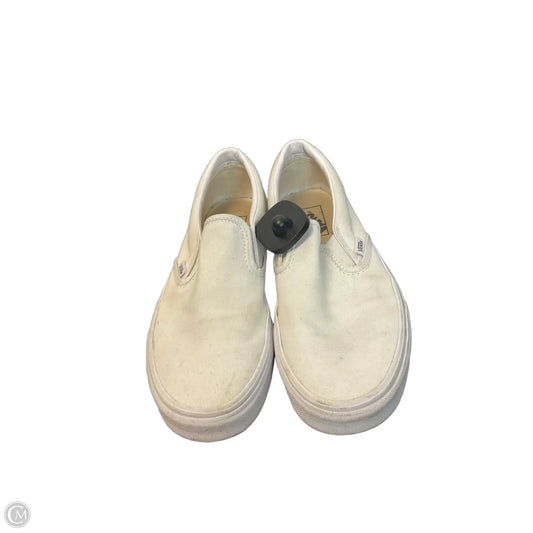 Shoes Flats By Vans In White, Size: 8.5