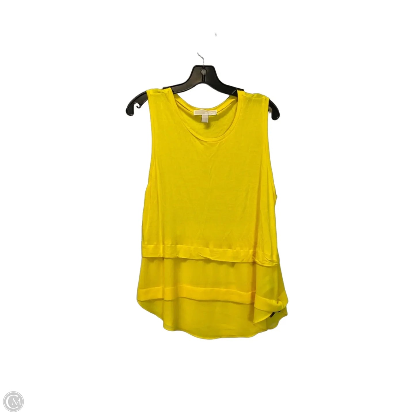 Top Sleeveless By Michael By Michael Kors In Yellow, Size: L