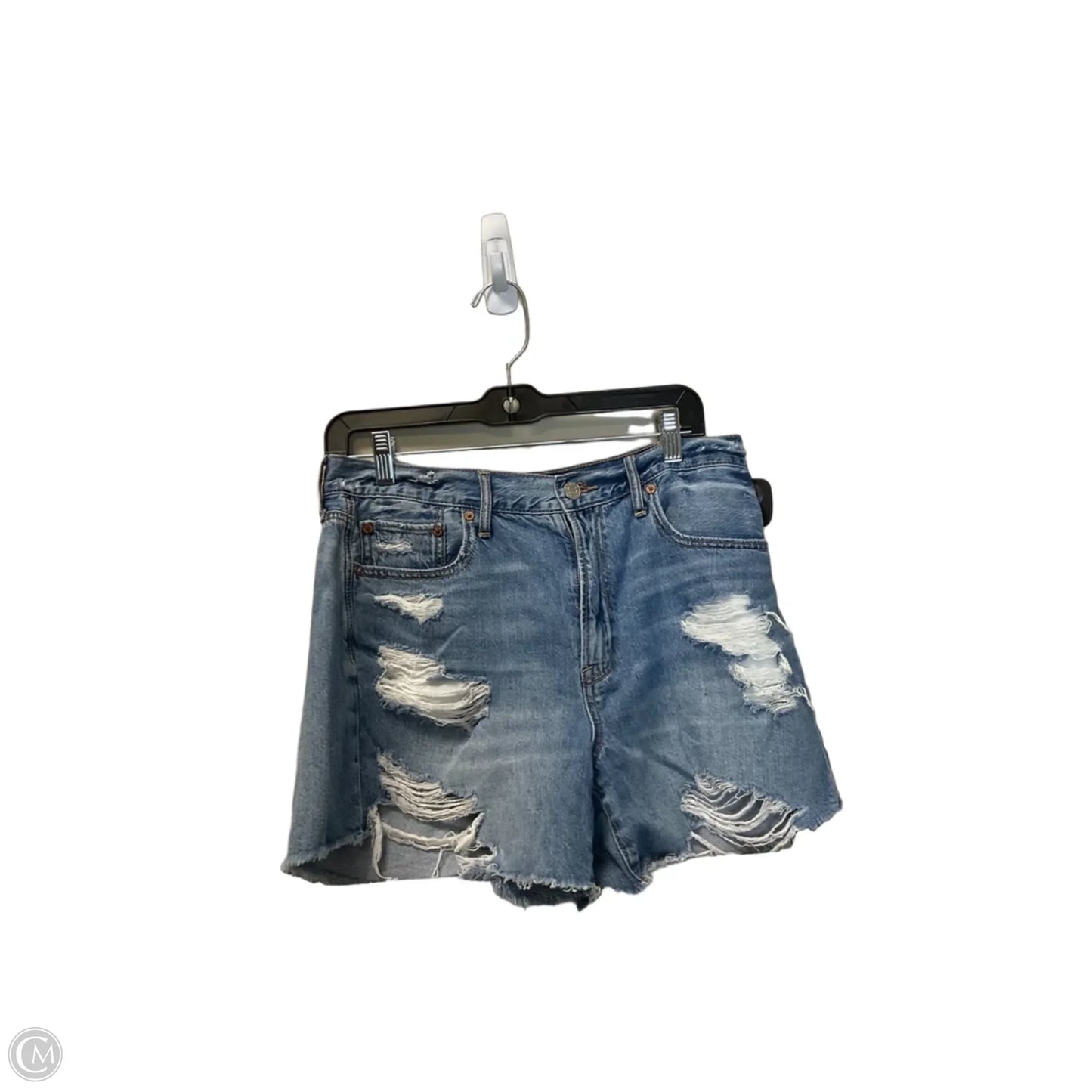 Shorts By American Eagle In Blue Denim, Size: 8