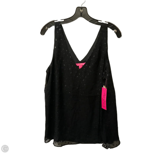 Top Sleeveless Designer By Lilly Pulitzer In Black, Size: L