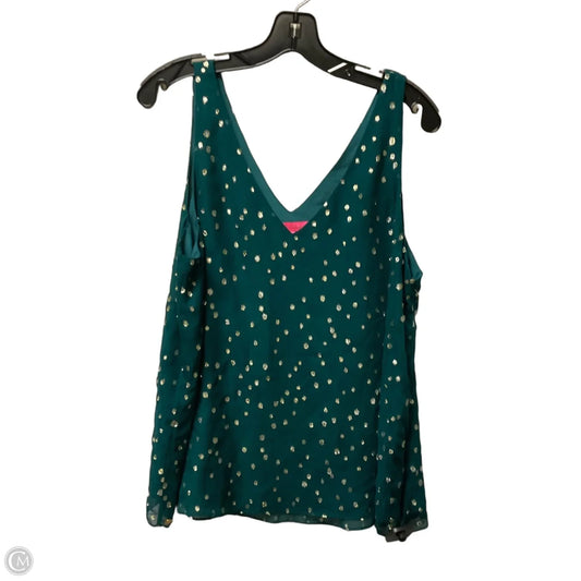 Top Sleeveless Designer By Lilly Pulitzer In Green, Size: L